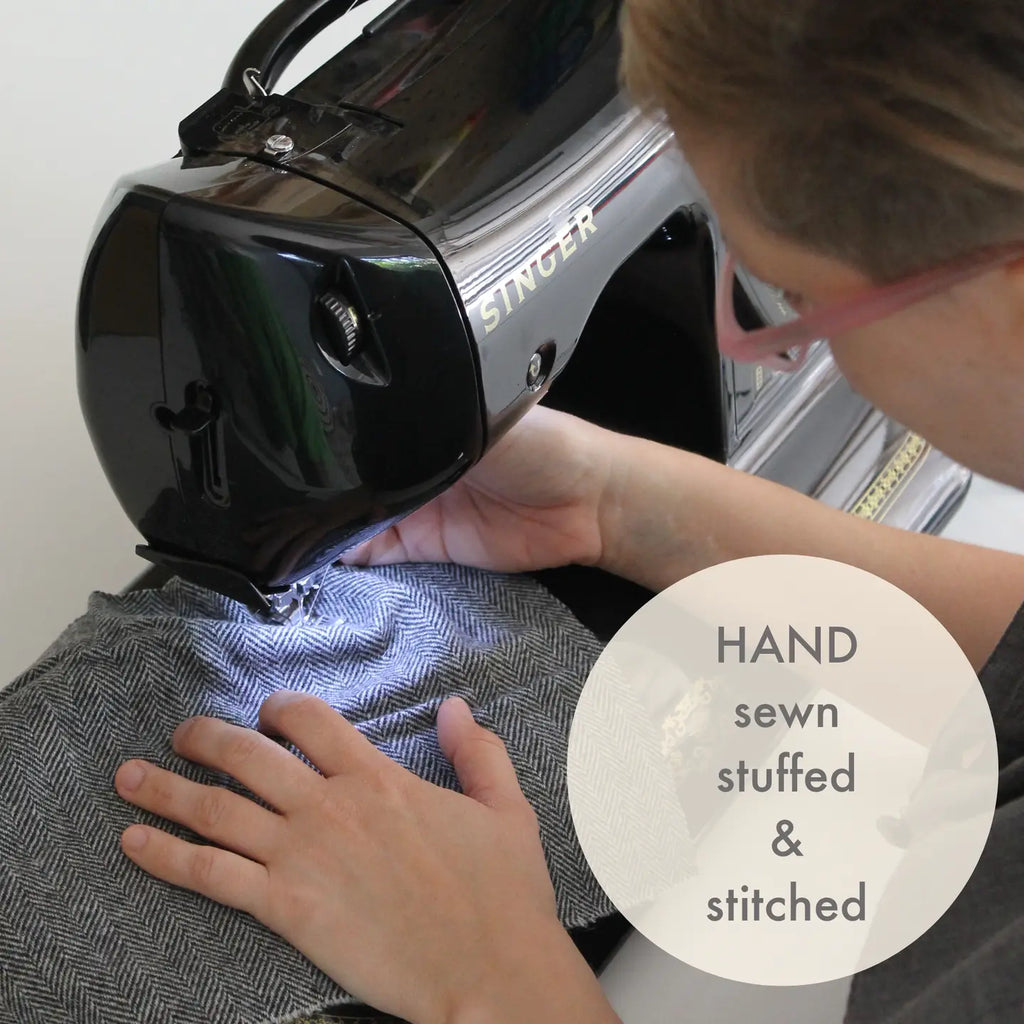 Tweed Dog Toy • Custom Embroidered • Hand Stitched